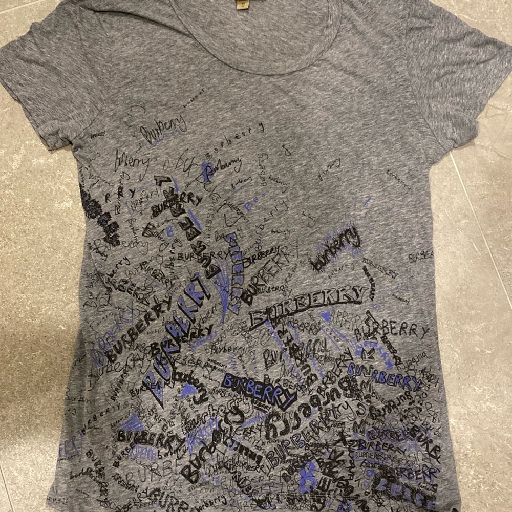 Burberry grafitti scribble tee